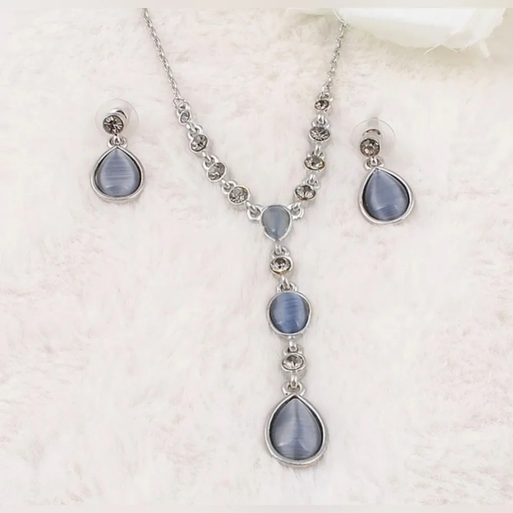 HP ❤️new New Bohemian Statement Necklace/Earring Formal Set - Picture 2 of 7